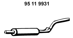 Silencieux central EBERSPÄCHER 95 11 9931