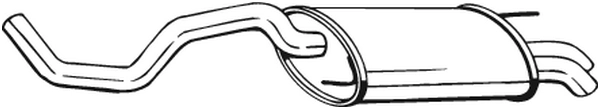 Silencieux arrière KLOKKERHOLM 233-537