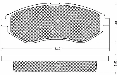 Kit de plaquettes de frein, frein à disque BSF 10675