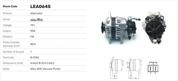 Alternateur LUSA LEA0645