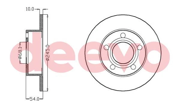 Disque de frein DEEVO BD33700