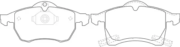 Kit de plaquettes de frein, frein à disque FIT FP1141