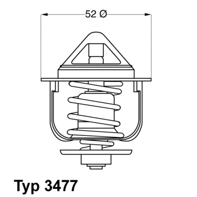 Thermostat, liquide de refroidissement BorgWarner (Wahler) 3477.88D