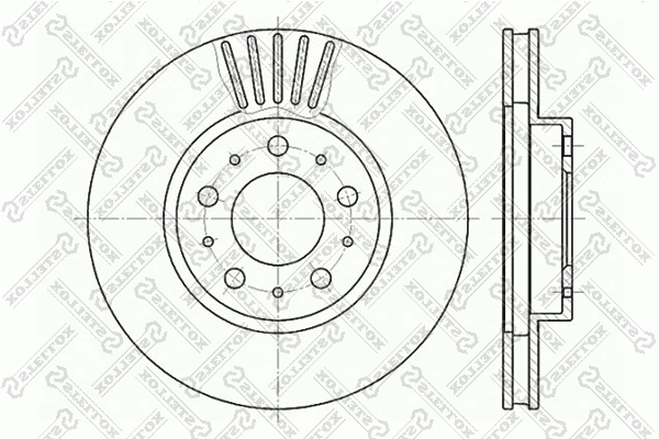 Disque de frein STELLOX 6020-4832V-SX