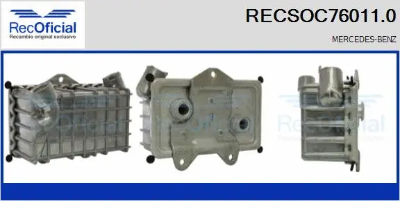 Radiateur d'huile RECOFICIAL RECSOC76011.0