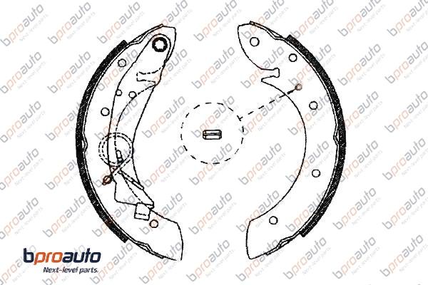 Jeu de mâchoires de frein BPROAUTO 1BP31136AA