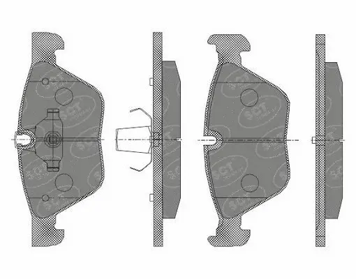 Kit de plaquettes de frein, frein à disque SCT - MANNOL SP 427 PR