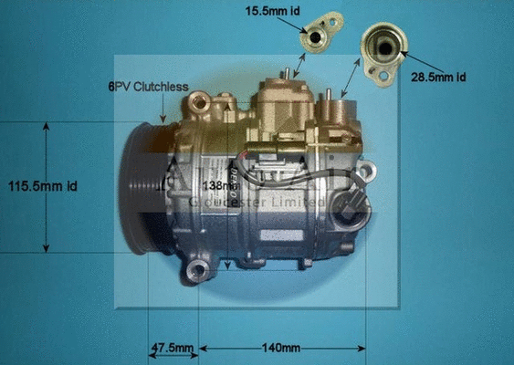 Compresseur, climatisation AUTO AIR GLOUCESTER 14-0039
