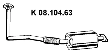 Catalyseur EBERSPÄCHER 08.104.63