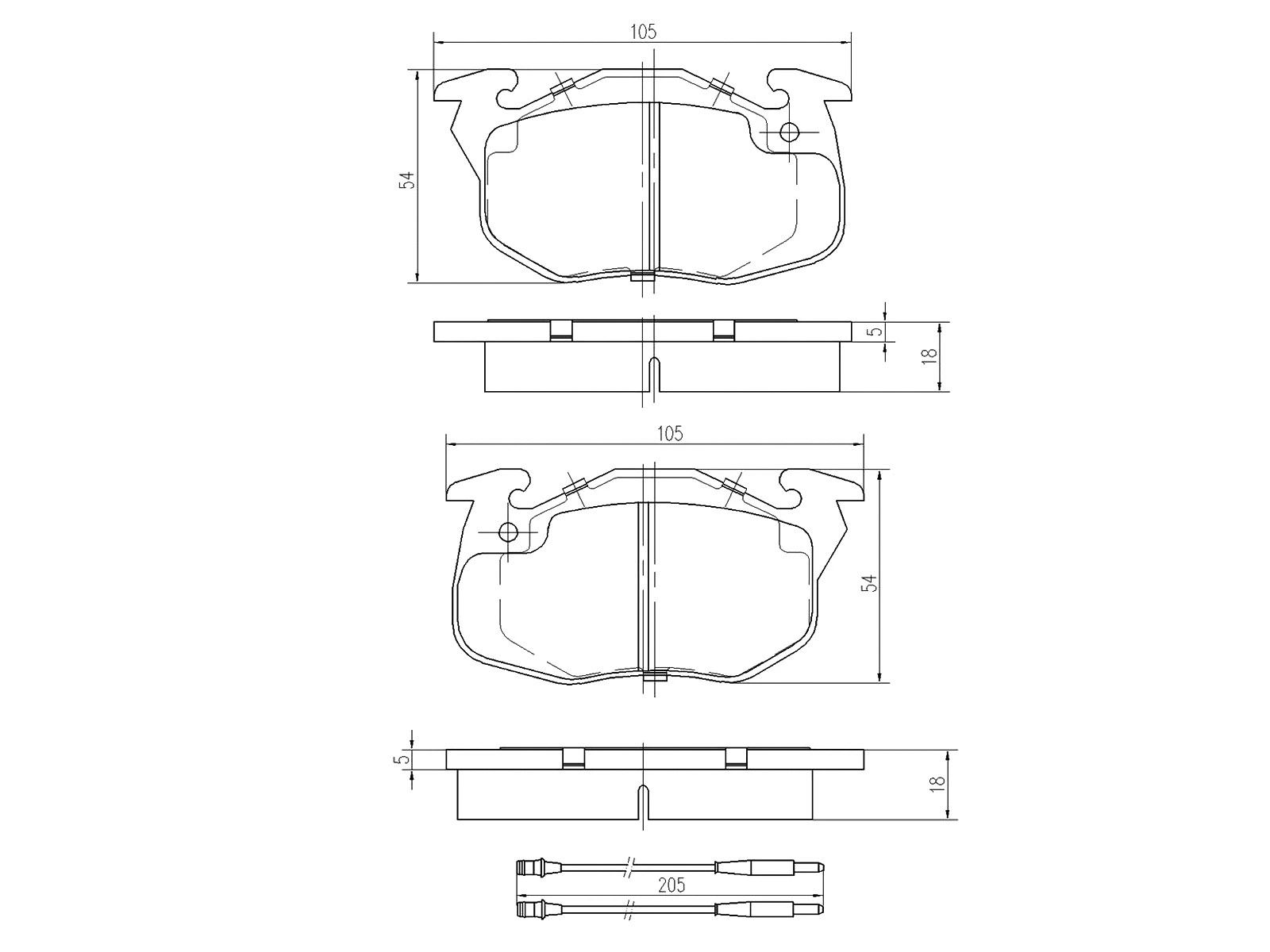 Kit de plaquettes de frein, frein à disque A.Z. Meisterteile AZMT-44-022-1287