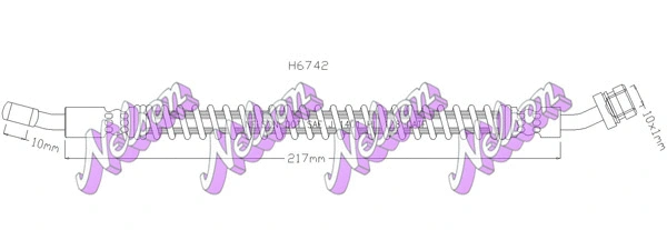 Flexible de frein BROVEX-NELSON H6742