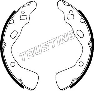 Jeu de mâchoires de frein TRUSTING 049.140