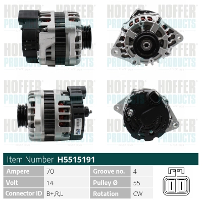 Alternateur HOFFER H5515191