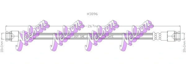 Flexible de frein KAWE H3896