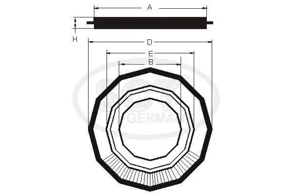 Filtre à air SCT - MANNOL SB 515