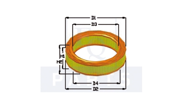 Filtre à air EQUAL QUALITY FA3076