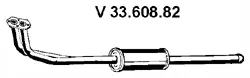 Silencieux avant EBERSPÄCHER 33.608.82