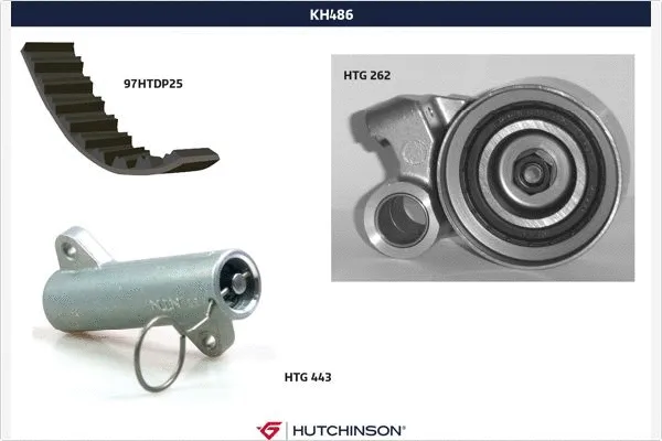 Kit de courroie crantée HUTCHINSON KH 486