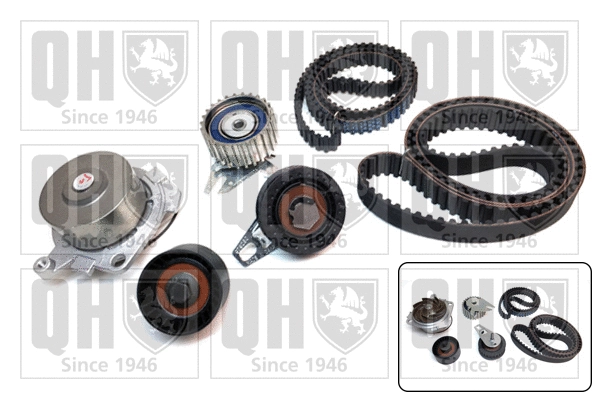 Pompe à eau + kit de courroie crantée QUINTON HAZELL QBPK6930