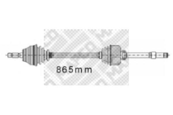 Arbre de transmission MAPCO 16413