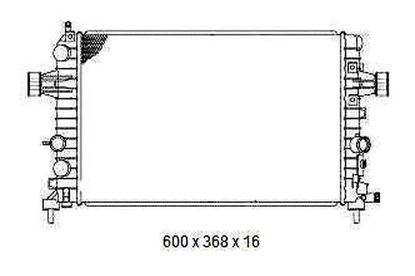 Radiateur, refroidissement du moteur ORDONEZ 2065048