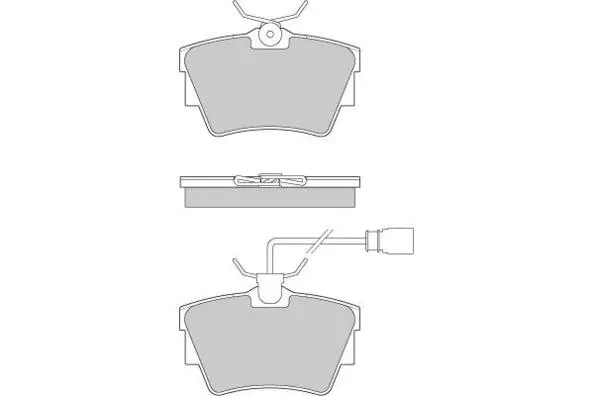 Kit de plaquettes de frein, frein à disque E.T.F. 12-0867