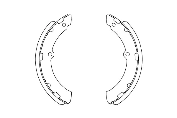 Jeu de mâchoires de frein KAVO PARTS KBS-9945