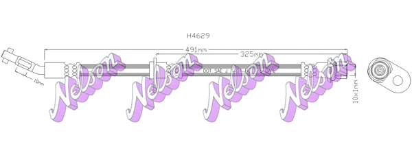 Flexible de frein KAWE H4629
