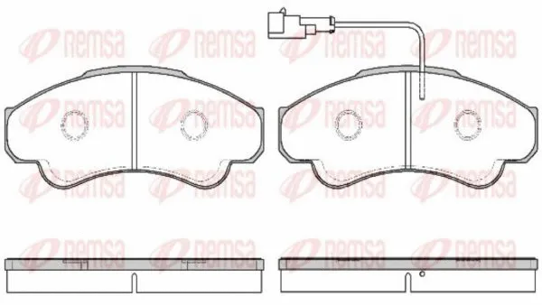Kit de plaquettes de frein, frein à disque KAWE 0959 11