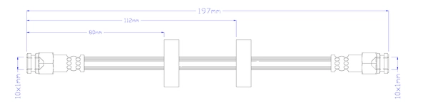 Flexible de frein JURATEK JBH1665