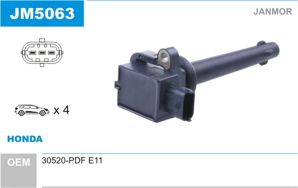 Bobine d'allumage JANMOR JM5063