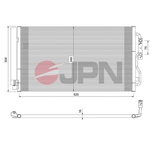Condenseur, climatisation JPN 60C9088-JPN