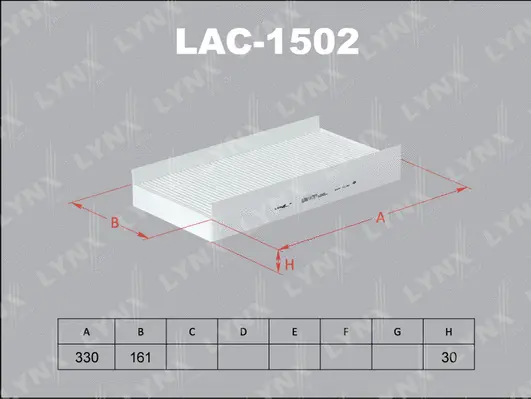 Filtre, air de l'habitacle LYNXAUTO LAC-1502