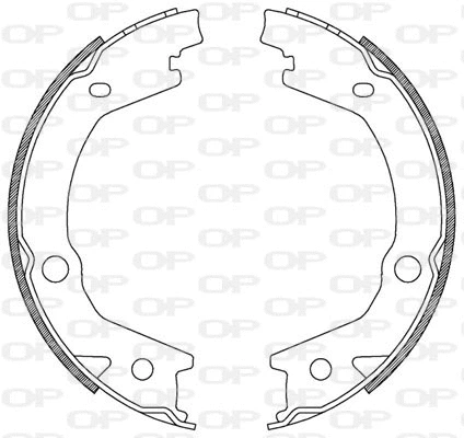 Jeu de mâchoires de frein OPEN PARTS BSA2182.00