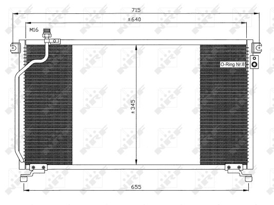 Condenseur, climatisation NRF 35374