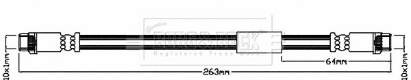 Flexible de frein BORG & BECK BBH7985