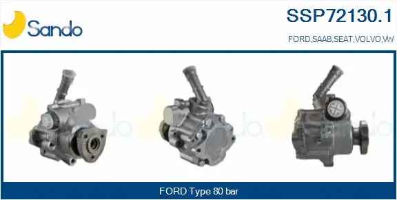 Pompe hydraulique, direction SANDO SSP72130.1