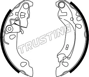 Jeu de mâchoires de frein TRUSTING 034.107