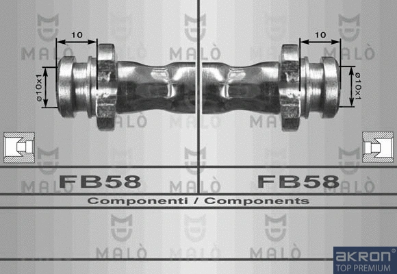 Flexible de frein AKRON-MALÒ 80012