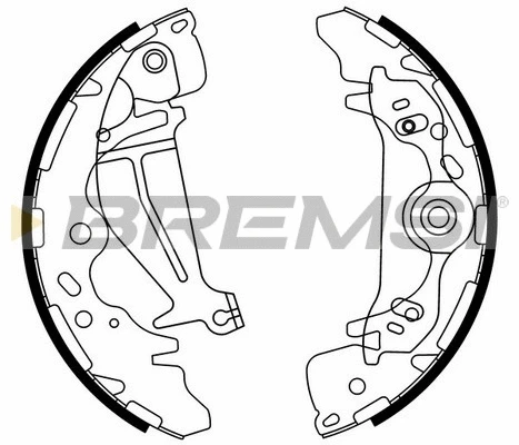 Jeu de mâchoires de frein BREMSI GF0746