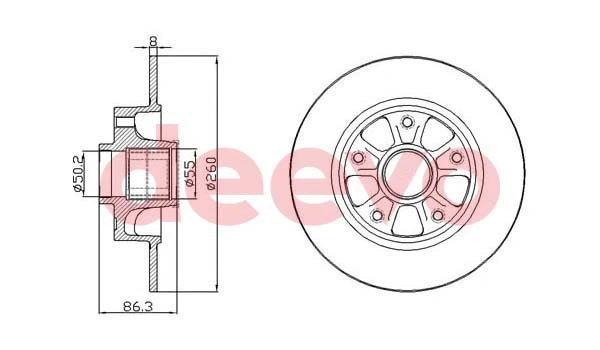 Disque de frein DEEVO BD24580