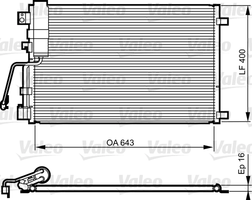 Condenseur, climatisation VALEO 814009