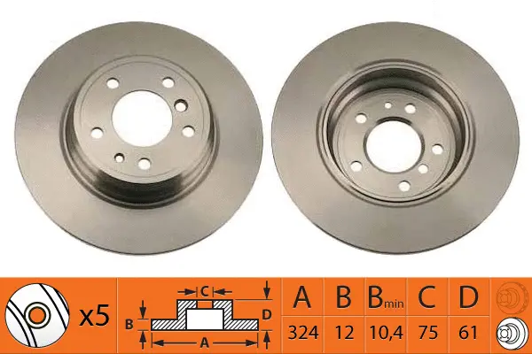 Disque de frein SB BR32103