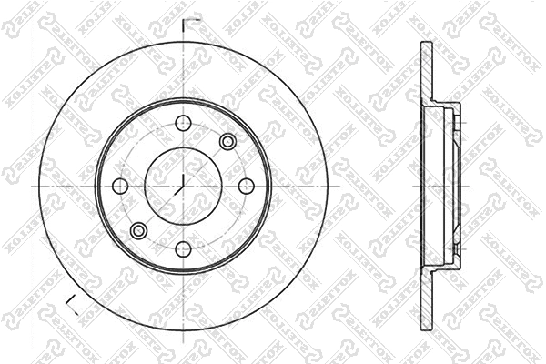 Disque de frein STELLOX 6020-9910-SX