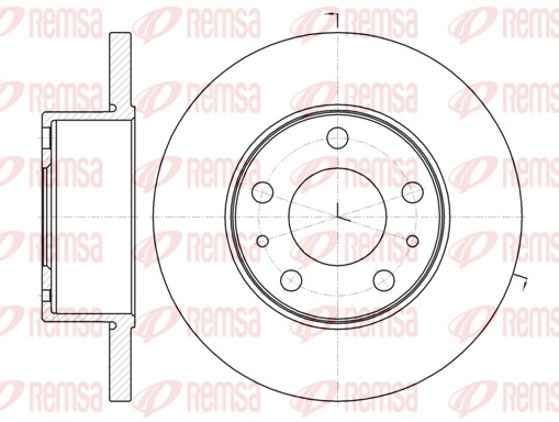 Disque de frein REMSA 61008.00