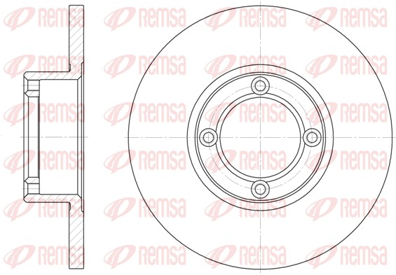 Disque de frein REMSA 6037.00