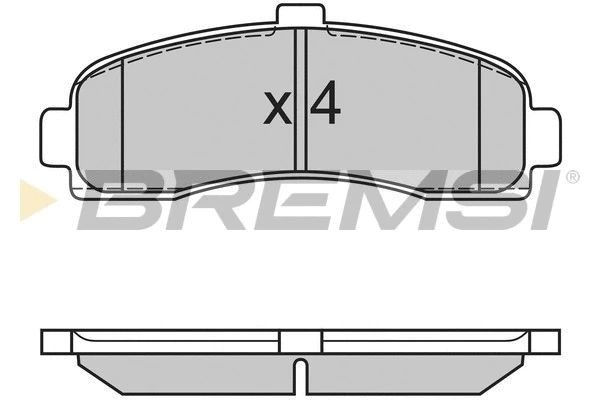 Kit de plaquettes de frein, frein à disque BREMSI BP2563