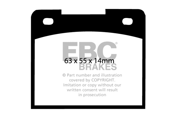 Kit de plaquettes de frein, frein à disque EBC Brakes DP2114