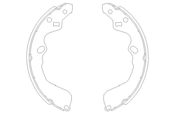 Jeu de mâchoires de frein KAVO PARTS KBS-4404