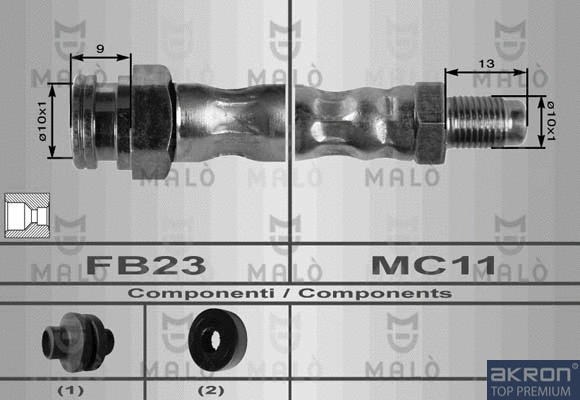 Flexible de frein AKRON-MALÒ 8606